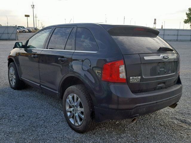 2FMDK4KCXDBC34852 - 2013 FORD EDGE LIMIT BLACK photo 3