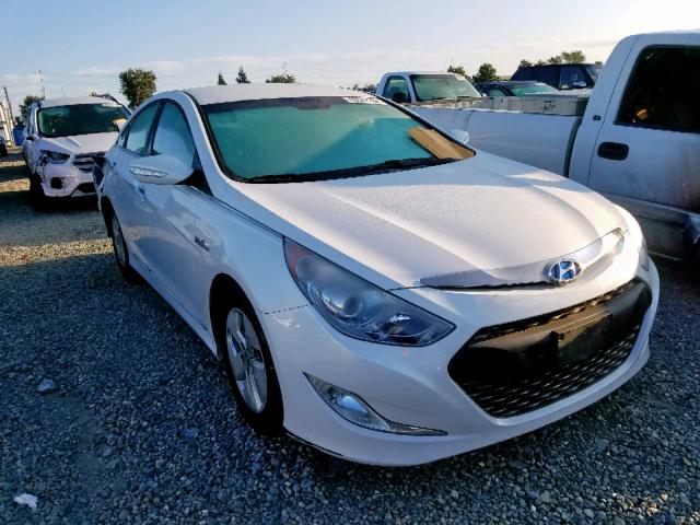 KMHEC4A43CA021120 - 2012 HYUNDAI SONATA HYB WHITE photo 1