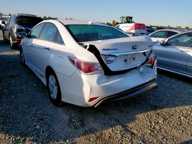 KMHEC4A43CA021120 - 2012 HYUNDAI SONATA HYB WHITE photo 3