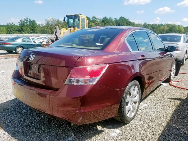 JHMCP26838C001525 - 2008 HONDA ACCORD EXL BURGUNDY photo 4