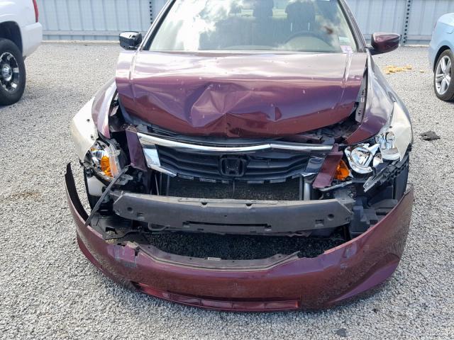 JHMCP26838C001525 - 2008 HONDA ACCORD EXL BURGUNDY photo 9