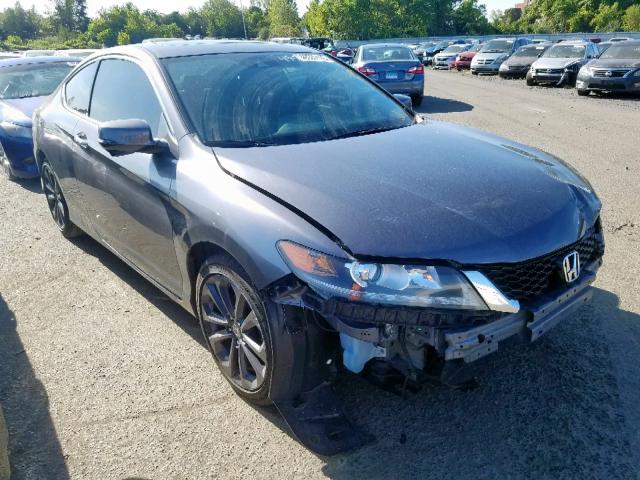 1HGCT2B80EA000831 - 2014 HONDA ACCORD EXL GRAY photo 1