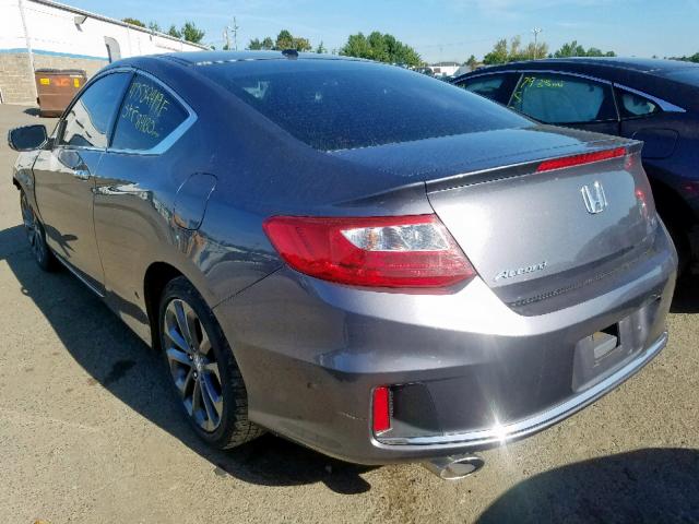 1HGCT2B80EA000831 - 2014 HONDA ACCORD EXL GRAY photo 3