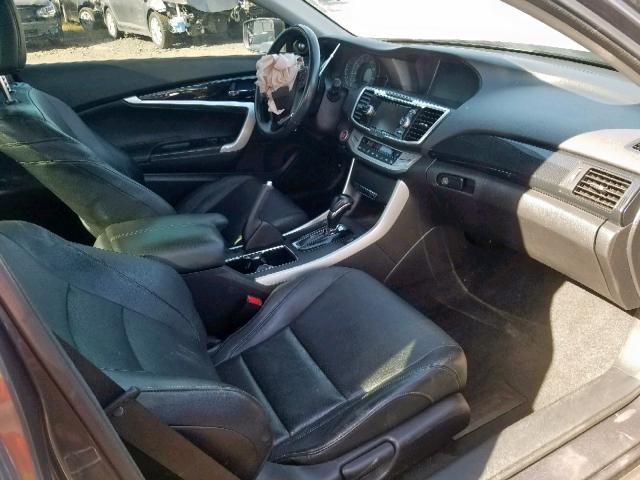 1HGCT2B80EA000831 - 2014 HONDA ACCORD EXL GRAY photo 5