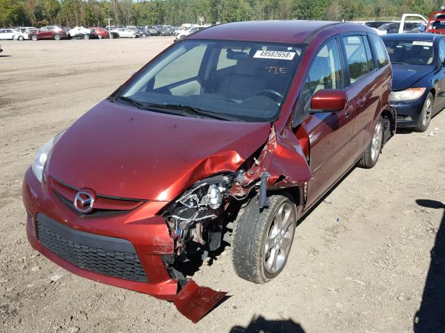 JM1CR293690359099 - 2009 MAZDA 5 RED photo 2