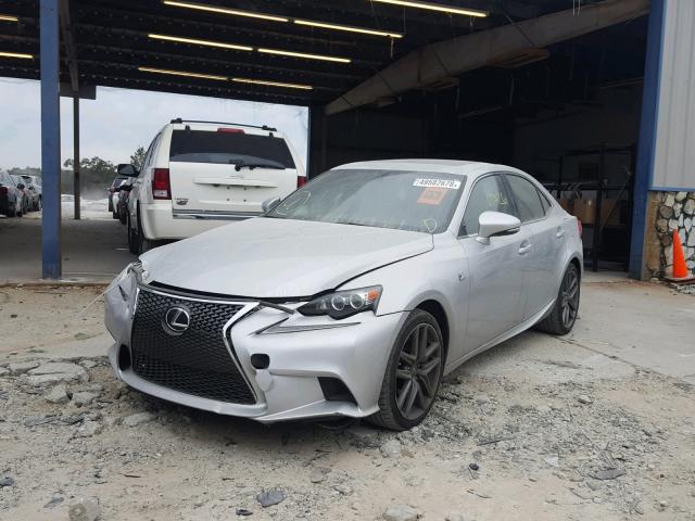 JTHBE1D29F5015425 - 2015 LEXUS IS 350 SILVER photo 2