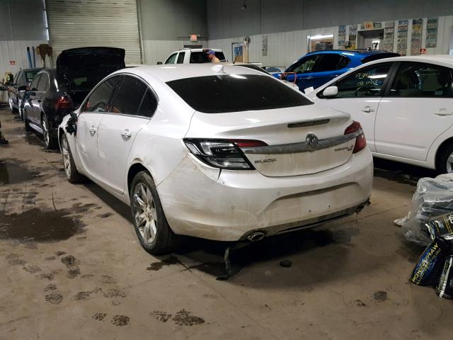 2G4GT5GX0G9189430 - 2016 BUICK REGAL PREM WHITE photo 3