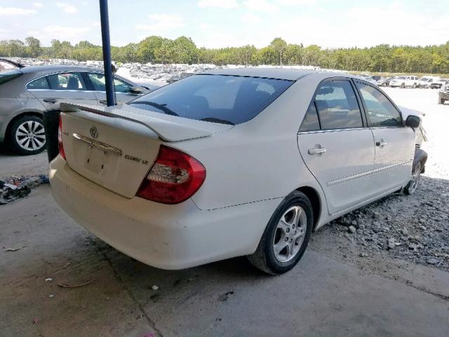 4T1BE32K24U368779 - 2004 TOYOTA CAMRY LE WHITE photo 4