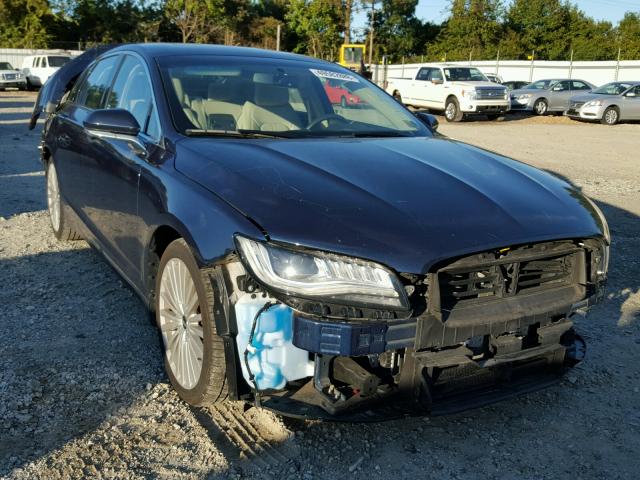 3LN6L5MU8HR636569 - 2017 LINCOLN MKZ HYBRID BLUE photo 1