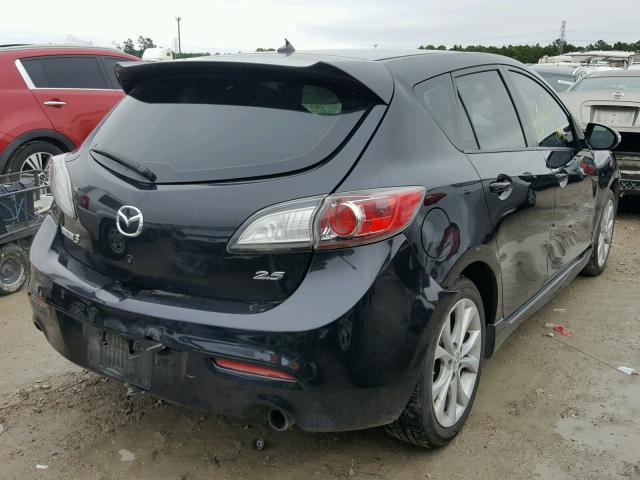 JM1BL1H53A1126936 - 2010 MAZDA 3 S BLACK photo 4