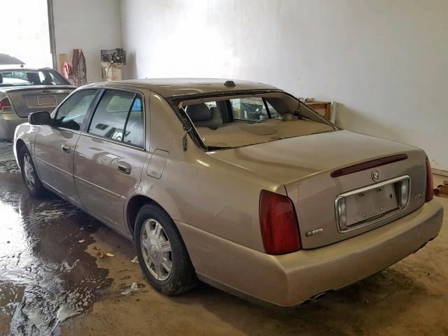 1G6KD54Y64U244019 - 2004 CADILLAC DEVILLE TAN photo 3