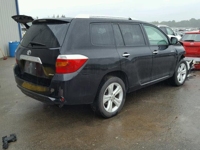 5TDDK3EH8AS003674 - 2010 TOYOTA HIGHLANDER BLACK photo 4