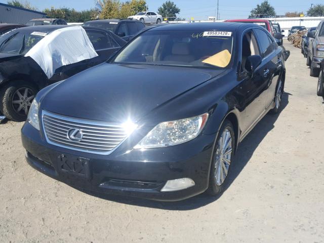 JTHBL46F185078111 - 2008 LEXUS LS 460 BLACK photo 2