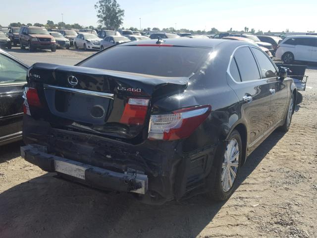 JTHBL46F185078111 - 2008 LEXUS LS 460 BLACK photo 4