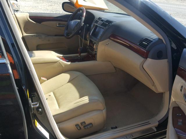 JTHBL46F185078111 - 2008 LEXUS LS 460 BLACK photo 5