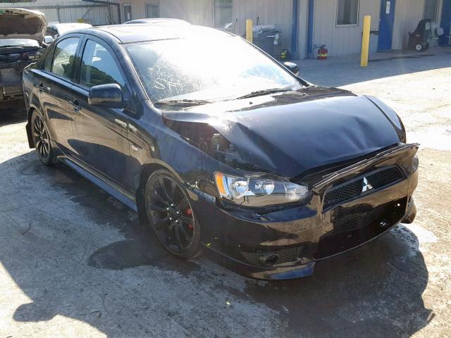 JA32U8FW4AU025922 - 2010 MITSUBISHI LANCER GTS BLACK photo 1