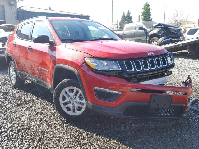 3C4NJDAB9HT647229 - 2017 JEEP COMPASS SP RED photo 1