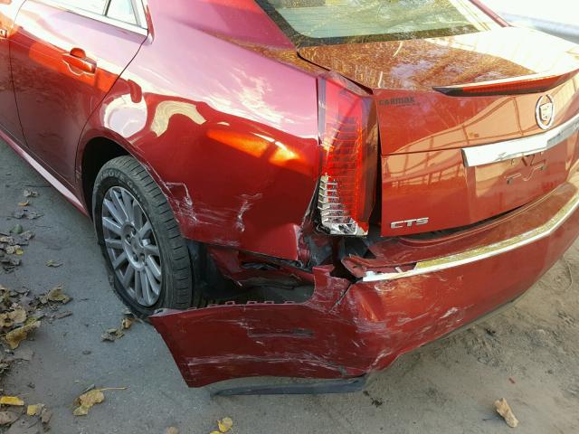 1G6DE5EY3B0158000 - 2011 CADILLAC CTS LUXURY RED photo 9