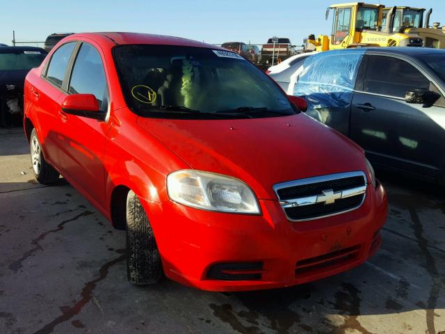KL1TD5DE8BB137853 - 2011 CHEVROLET AVEO LS RED photo 1