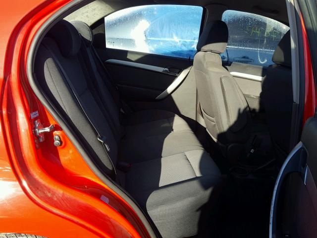 KL1TD5DE8BB137853 - 2011 CHEVROLET AVEO LS RED photo 6