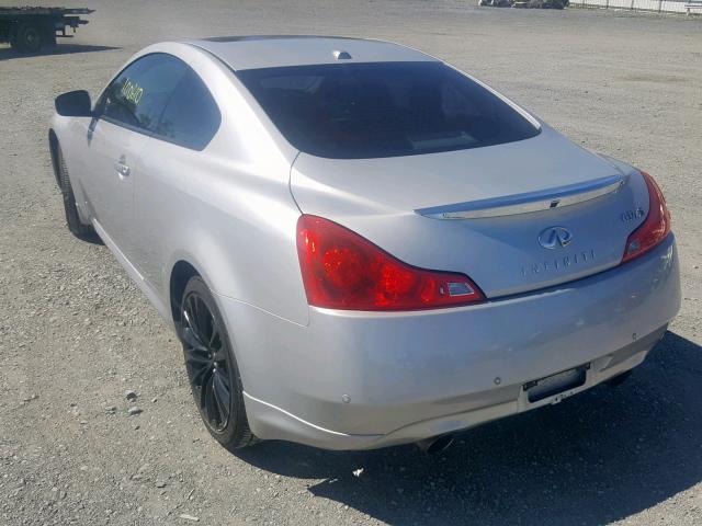 JN1CV6EL6BM263466 - 2011 INFINITI G37 SILVER photo 3