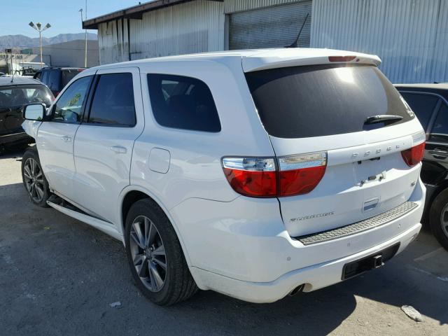 1C4SDHCT4DC682161 - 2013 DODGE DURANGO R/ WHITE photo 3