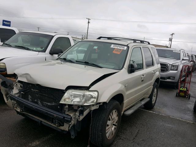 4M2YU81187KJ00403 - 2007 MERCURY MARINER LU WHITE photo 2