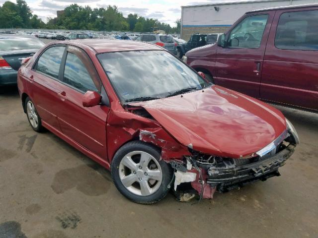 KNAFE122185014761 - 2008 KIA SPECTRA EX RED photo 1