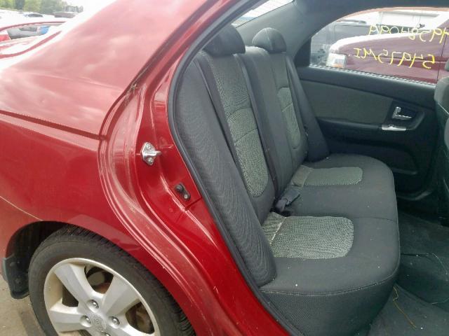 KNAFE122185014761 - 2008 KIA SPECTRA EX RED photo 6