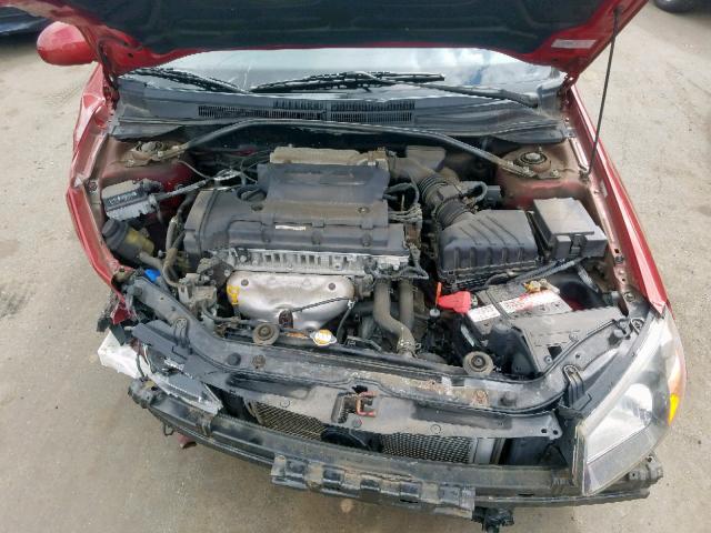 KNAFE122185014761 - 2008 KIA SPECTRA EX RED photo 7