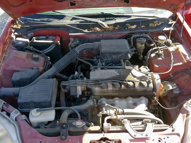 1HGEJ6122TL020745 - 1996 HONDA CIVIC DX RED photo 7