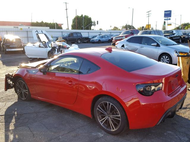 JF1ZNAA18G9700947 - 2016 TOYOTA SCION FR-S RED photo 3