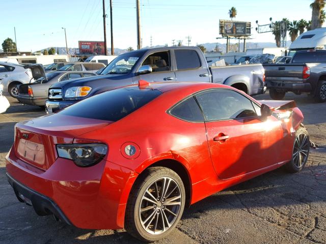 JF1ZNAA18G9700947 - 2016 TOYOTA SCION FR-S RED photo 4