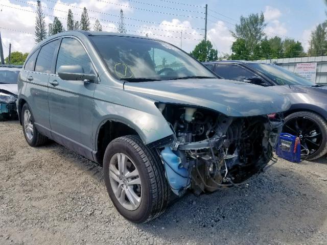 5J6RE3H7XBL044806 - 2011 HONDA CR-V EXL GREEN photo 1