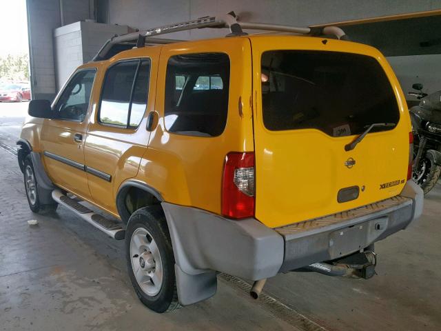 5N1ED28Y41C524375 - 2001 NISSAN XTERRA XE YELLOW photo 3