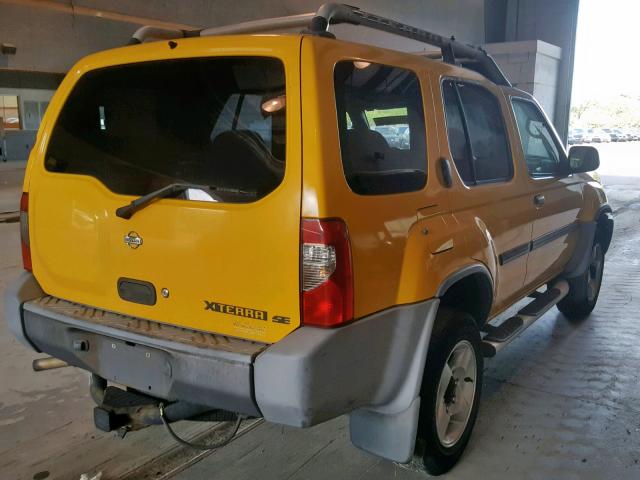 5N1ED28Y41C524375 - 2001 NISSAN XTERRA XE YELLOW photo 4