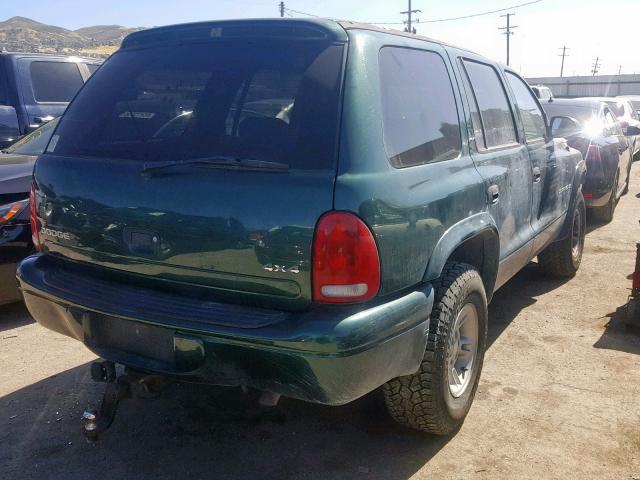 1B4HS28Y8XF591086 - 1999 DODGE DURANGO GREEN photo 4