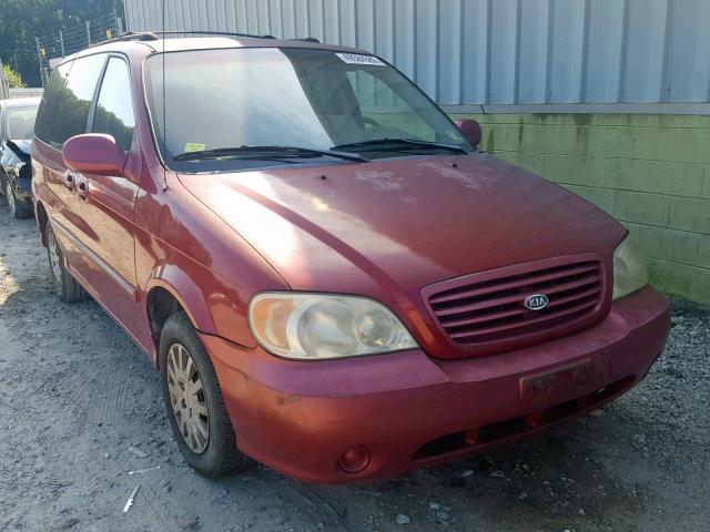 KNDUP131726275758 - 2002 KIA SEDONA EX RED photo 1