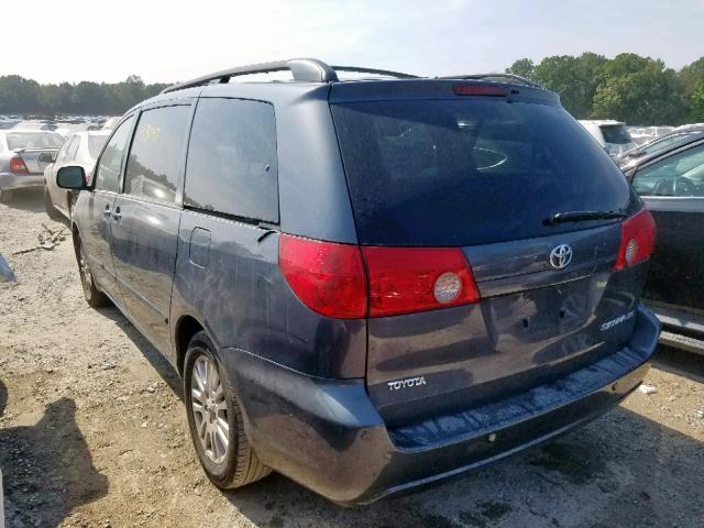 5TDZK22C98S197361 - 2008 TOYOTA SIENNA XLE GRAY photo 3