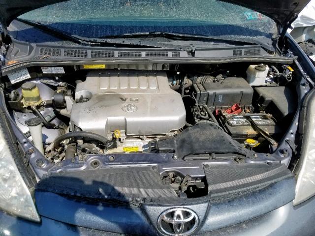 5TDZK22C98S197361 - 2008 TOYOTA SIENNA XLE GRAY photo 7