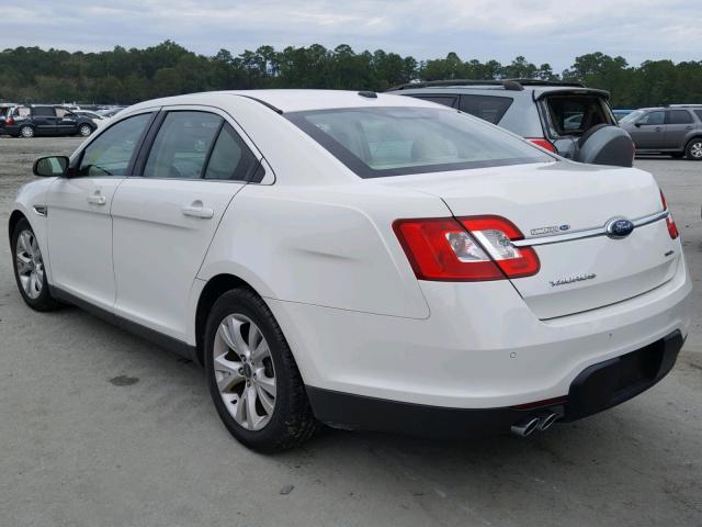 1FAHP2EW5AG126716 - 2010 FORD TAURUS SEL WHITE photo 3