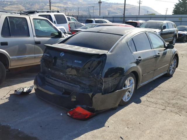 1N4BA41E27C851450 - 2007 NISSAN MAXIMA SE BLACK photo 4