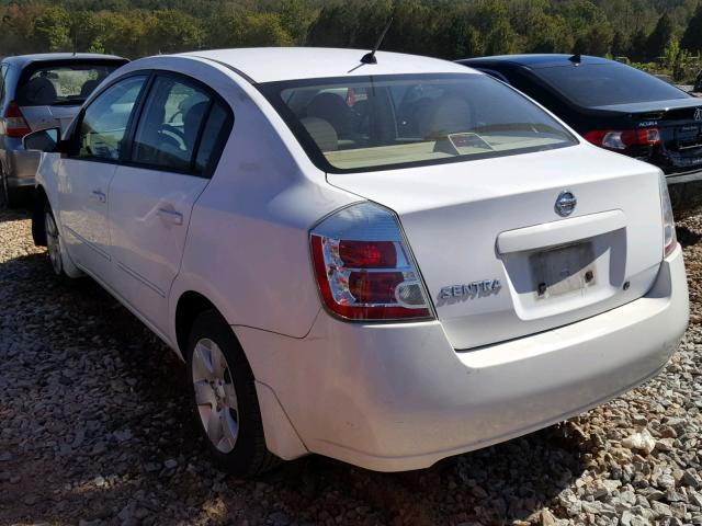 3N1AB61E28L640157 - 2008 NISSAN SENTRA 2.0 WHITE photo 3