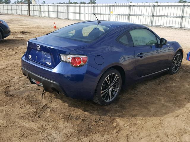 JF1ZNAA16D1720379 - 2013 TOYOTA SCION FR-S BLUE photo 4