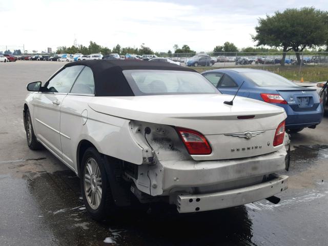 1C3LC55R68N295312 - 2008 CHRYSLER SEBRING TO WHITE photo 3