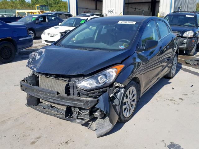 KMHD35LH6GU307940 - 2016 HYUNDAI ELANTRA GT BLACK photo 2