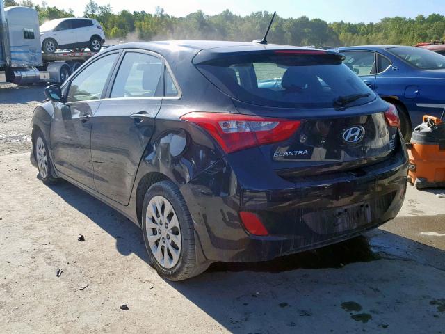 KMHD35LH6GU307940 - 2016 HYUNDAI ELANTRA GT BLACK photo 3