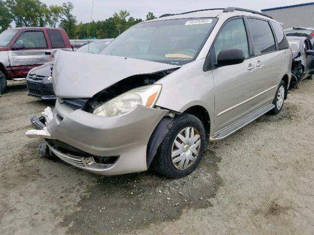 5TDZA23C84S127992 - 2004 TOYOTA SIENNA SILVER photo 2