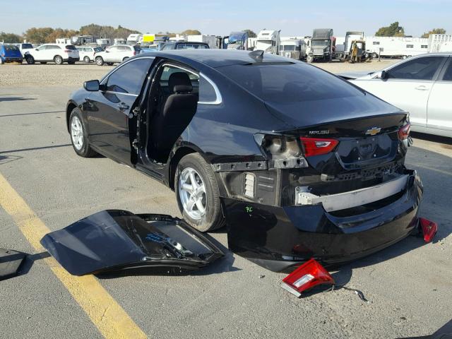 1G1ZB5ST7HF255624 - 2017 CHEVROLET MALIBU LS 黑色 照片 3