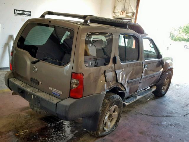 5N1ED28Y84C687406 - 2004 NISSAN XTERRA XE TAN photo 4